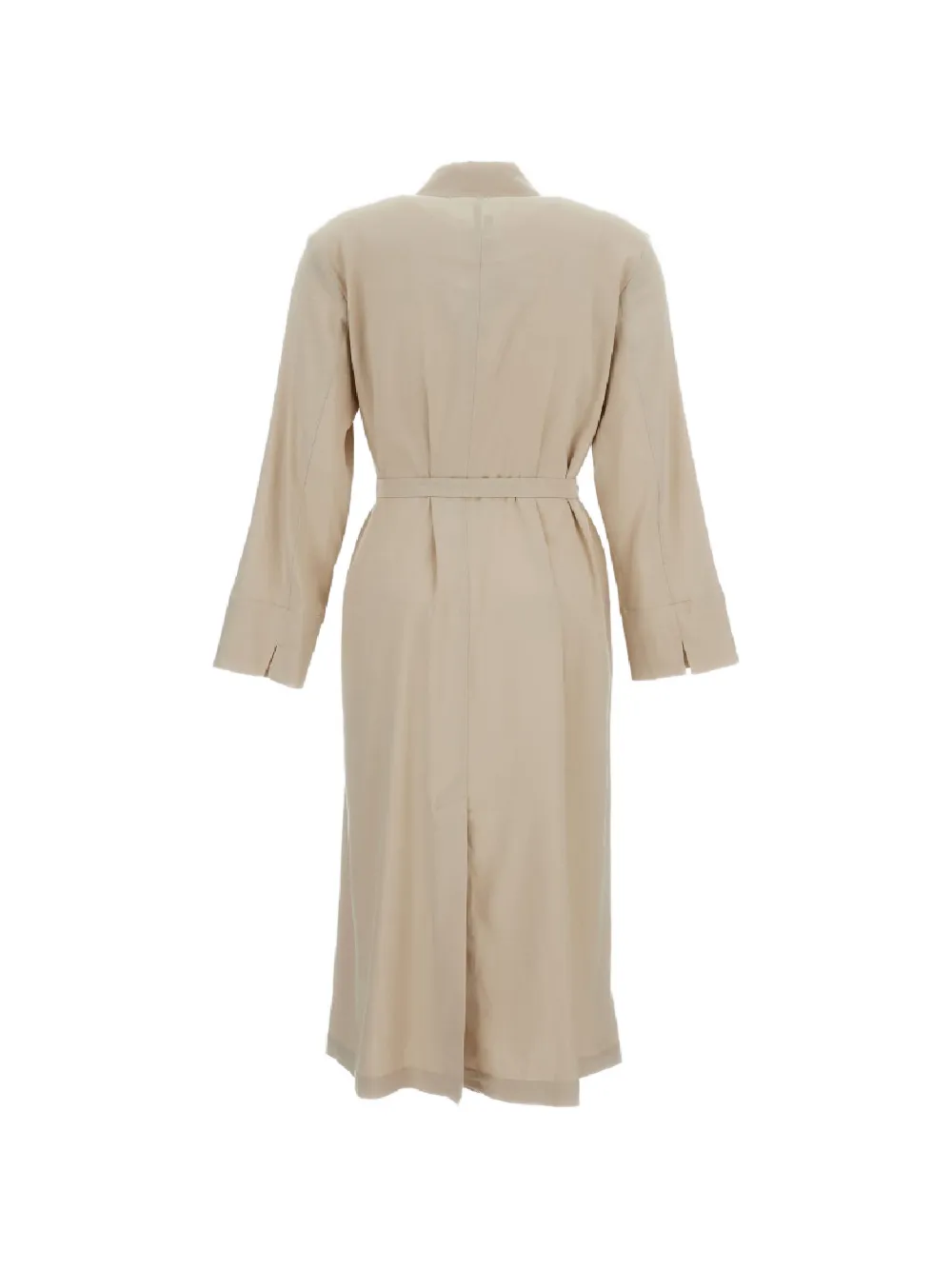 Max Mara Button-down jurk met ceintuur Beige