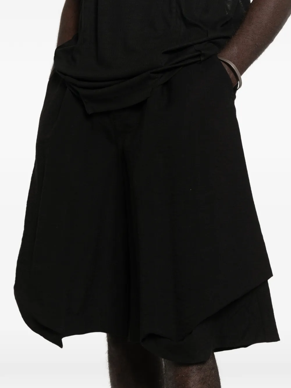 SONGZIO Shorts met knoopsluiting Zwart