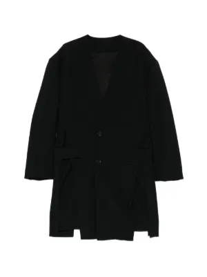 Black Comme Des Garçons ジップアップ ケープ | ブラック | FARFETCH JP