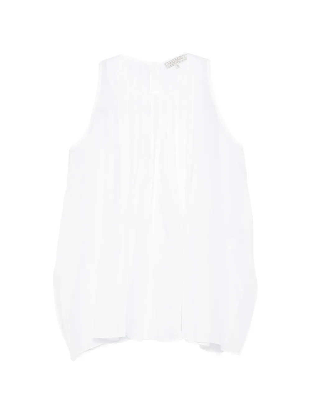 Antonelli Bermagotto pleated sleeveless top - Bianco