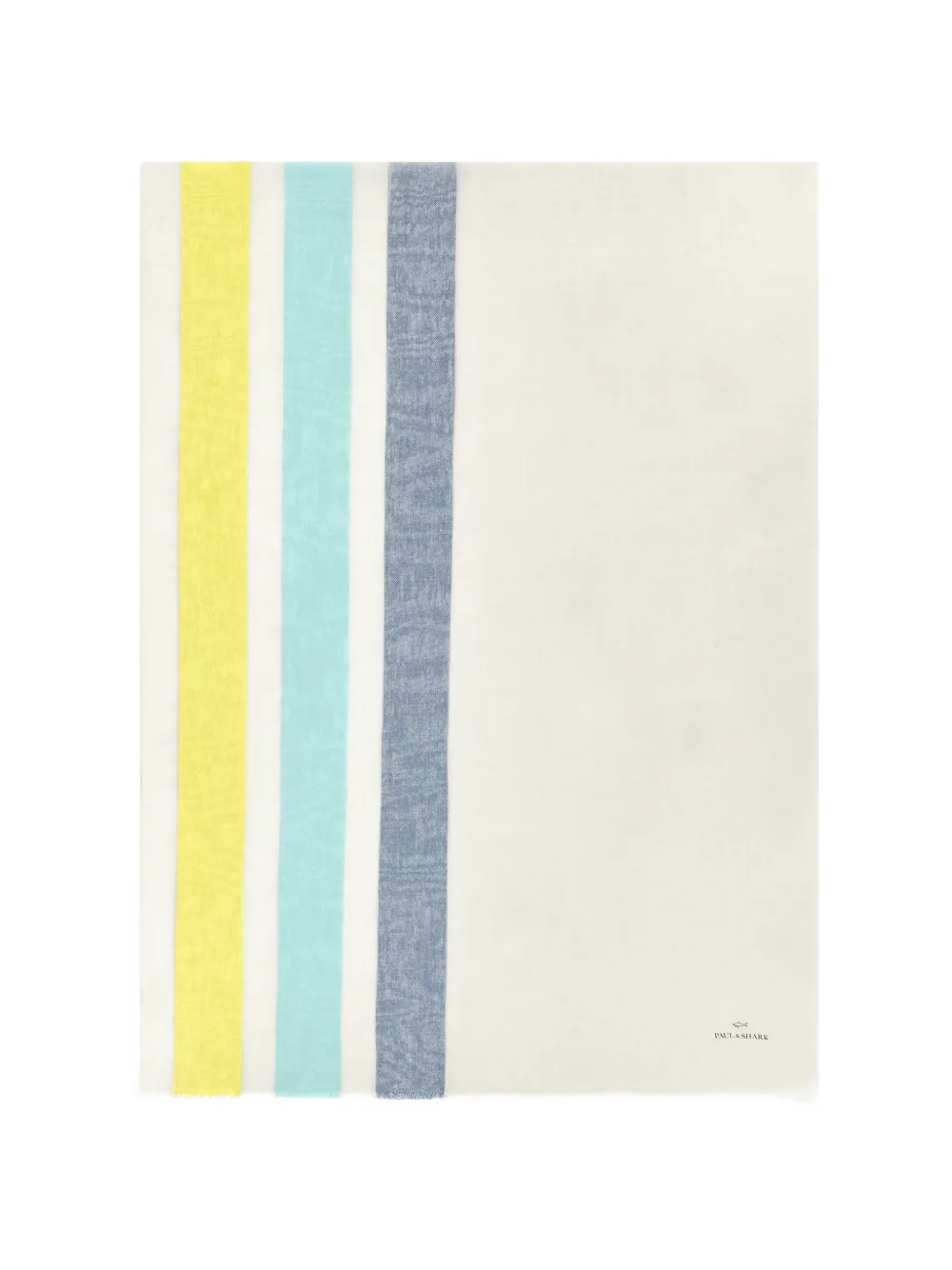 Paul & Shark 스트라이프 패턴 로고 디테일 스카프 | 뉴트럴 | Image 1