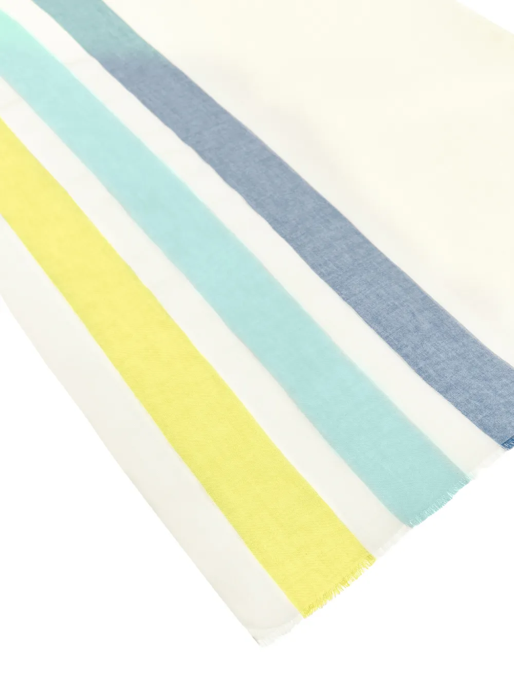 Paul & Shark Gestreepte sjaal met logodetail Beige