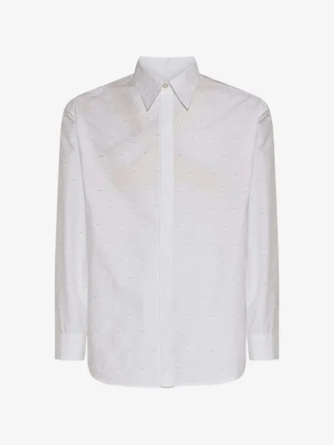 John Richmond camisa con botones y motivo