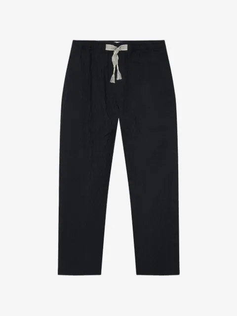 Orlebar Brown Sonoran drawstring-detail textured cotton trousers