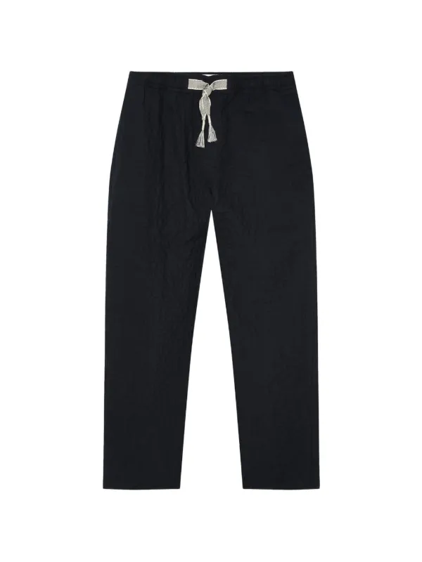 Orlebar Brown Sonoran Drawstring-detail Textured Cotton Trousers in Blue