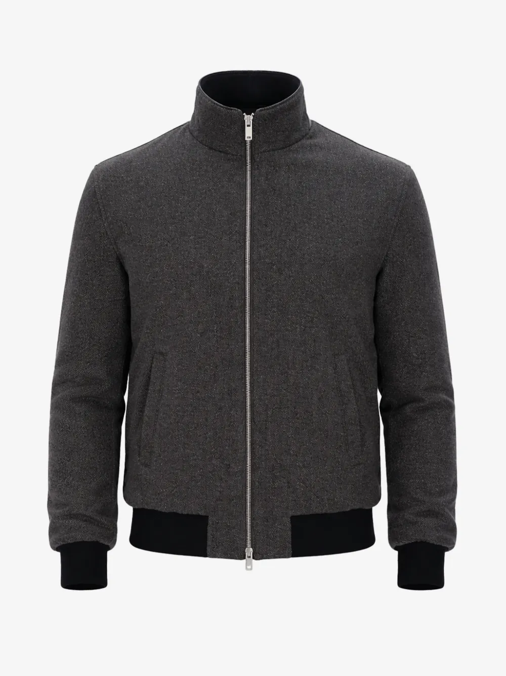Tombolini zip-up bomber jacket | Brown | Image 1