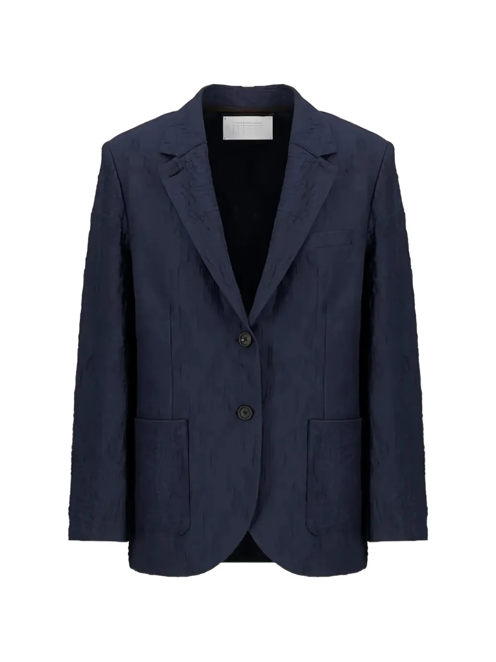 Harris Wharf London Travel single-breasted textured cotton blazer - Blu