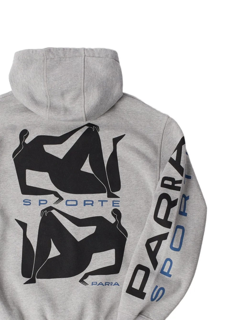 BY PARRA Sporte katoenen hoodie met grafisch detail Grijs
