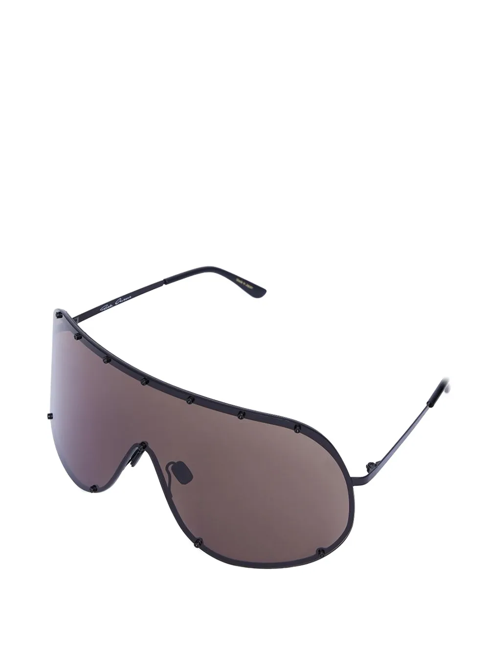 Rick Owens DRKSHDW Shield zonnebril Zwart