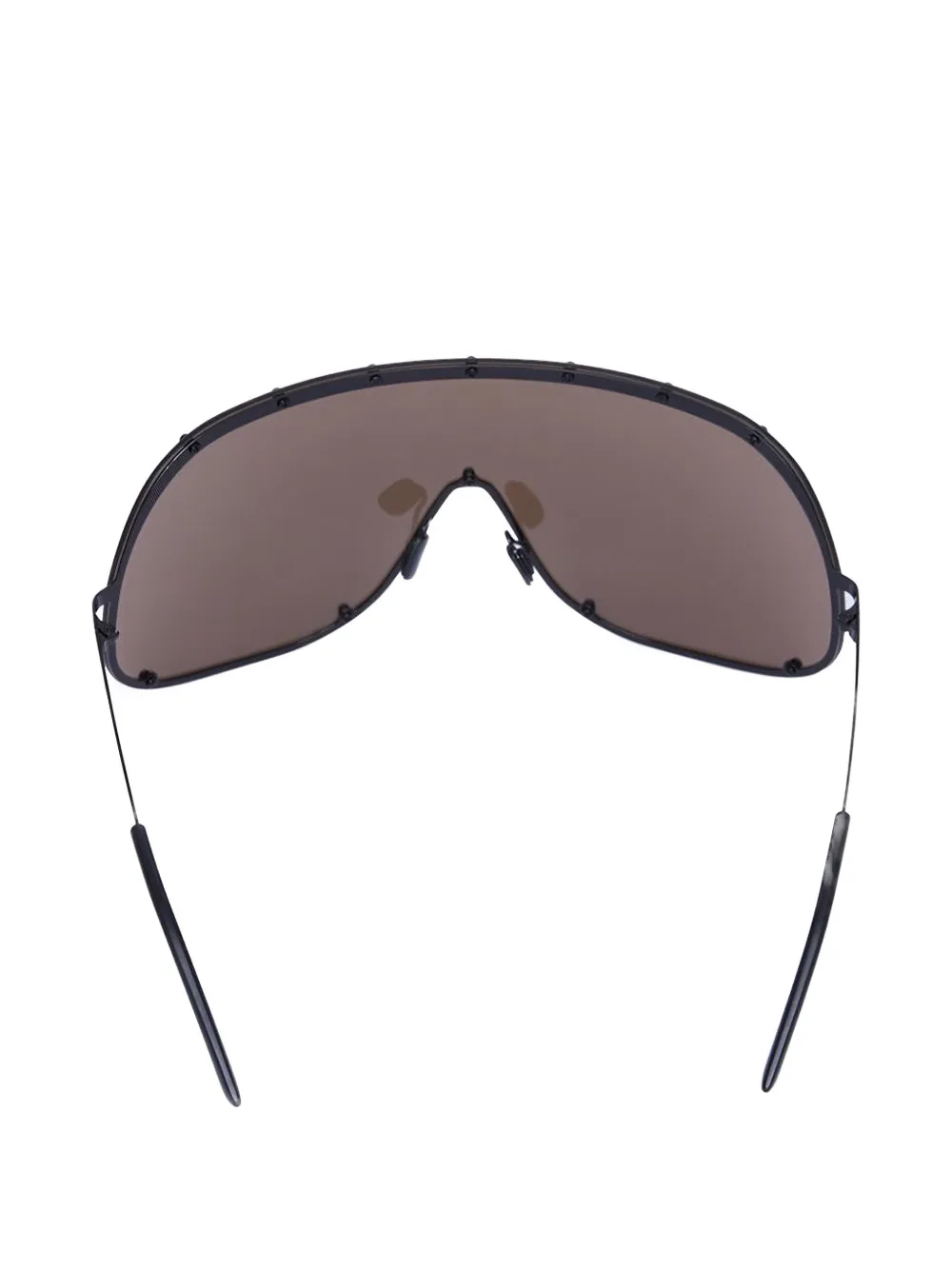 Rick Owens DRKSHDW Shield zonnebril Zwart