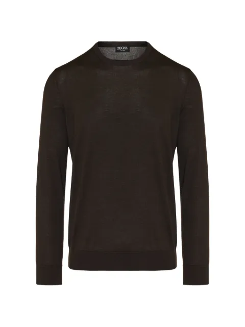 Zegna round-neck long-sleeve sweater