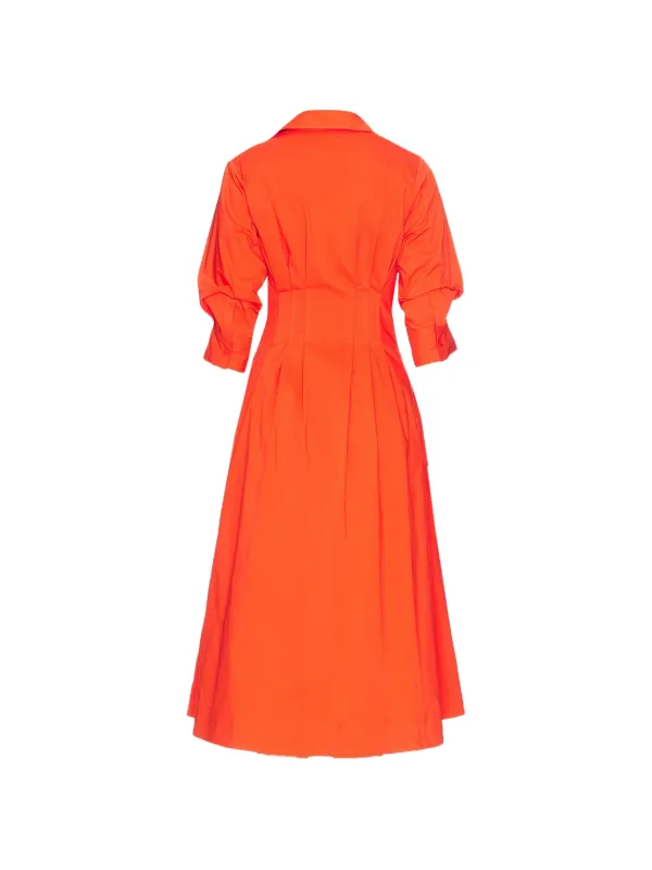 red simkhai dress Simkhai Logo Dress (53284-3199-AUTUMN-RED)