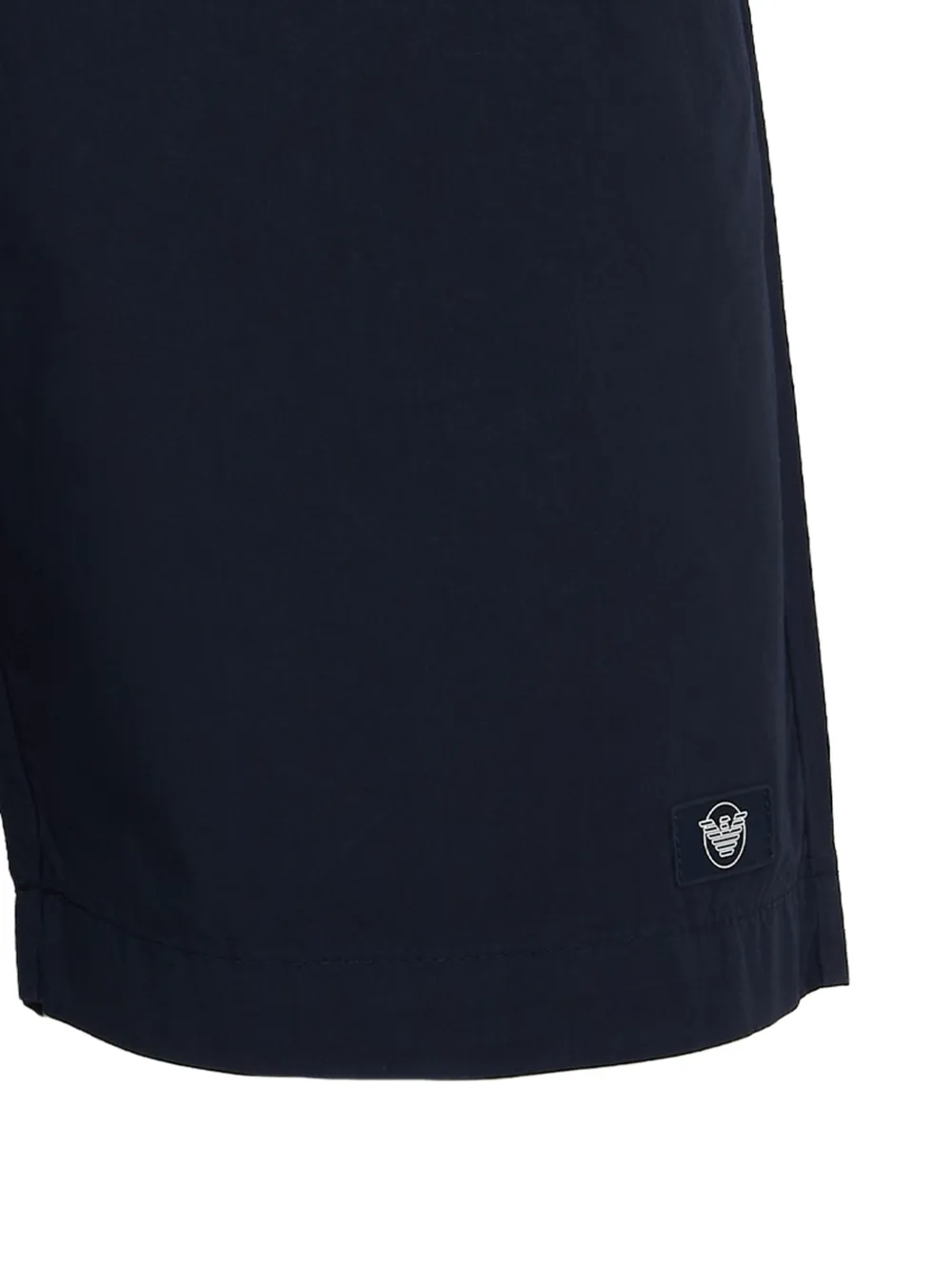 Emporio Armani Katoenen bermuda shorts met knoopsluiting en logodetail Blauw