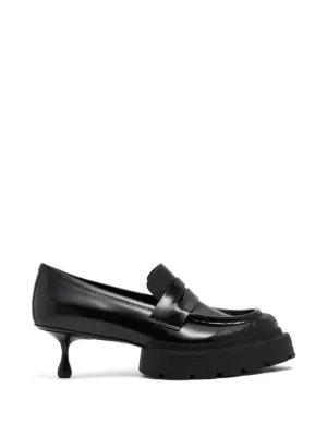 Maison Margiela Tabi カットアウト レザーサンダル | ブラック