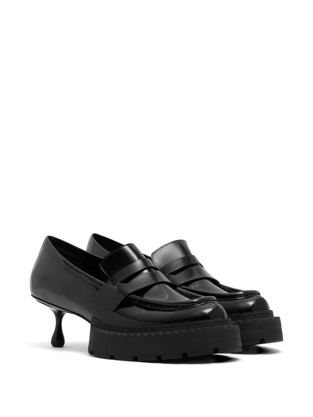 Noir Kei Ninomiya x Jimmy Choo 30 mm Maxi loafers Zwart