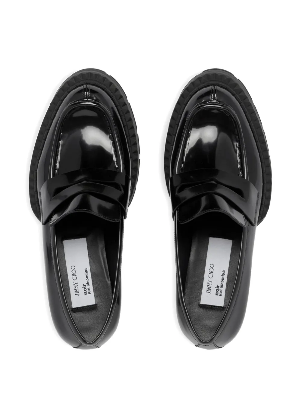 Noir Kei Ninomiya x Jimmy Choo 30 mm Maxi loafers Zwart