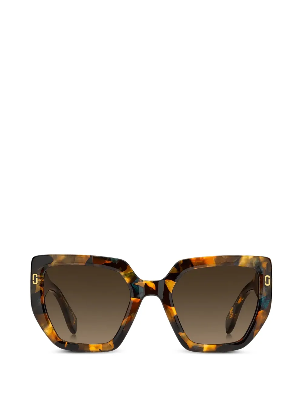 Marc Jacobs Eyewear square logo sunglasses - Braun