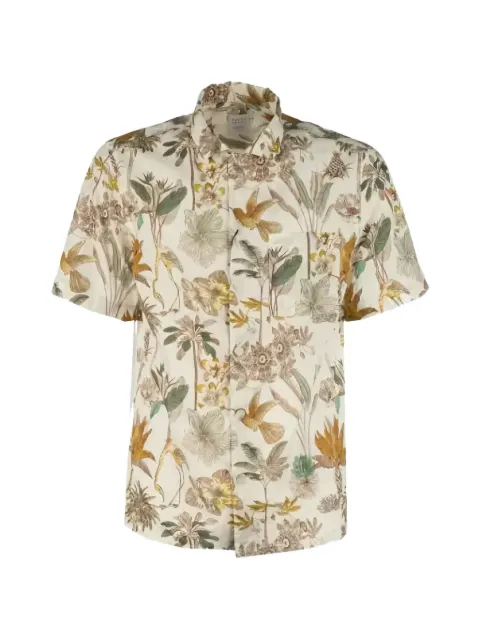 Xacus floral-print short-sleeve shirt