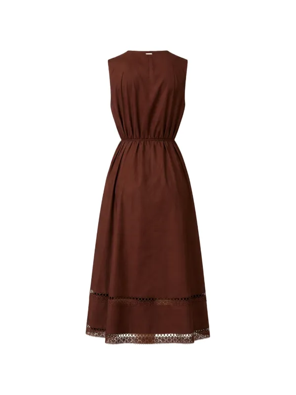 twinset midi dress Twinset Midi Linen Dress WIth Floral Print  CLAUDETTE