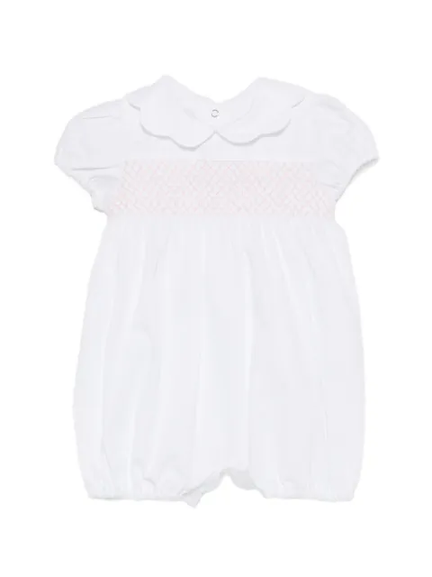 Siola scalloped-collar puffed-sleeve romper
