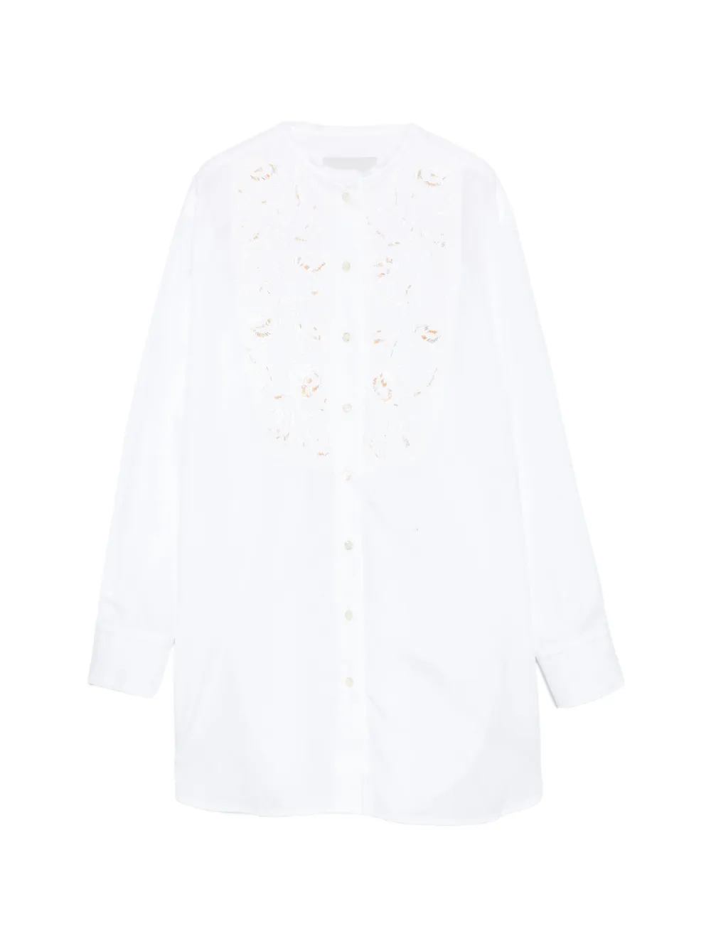 HIPPY REALISTI embroidered-bib shirt - Weiß