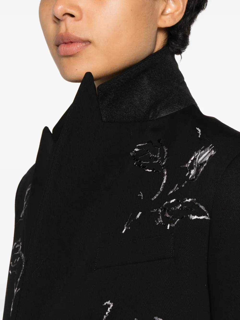 HIPPY REALISTI Blazer met bloemenprint Zwart