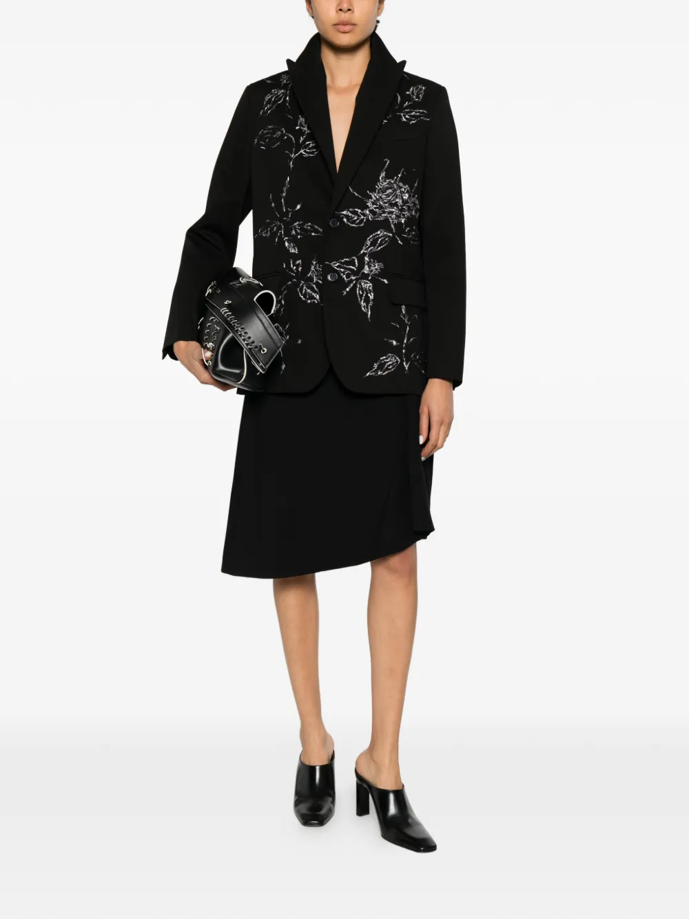 HIPPY REALISTI Blazer met bloemenprint Zwart