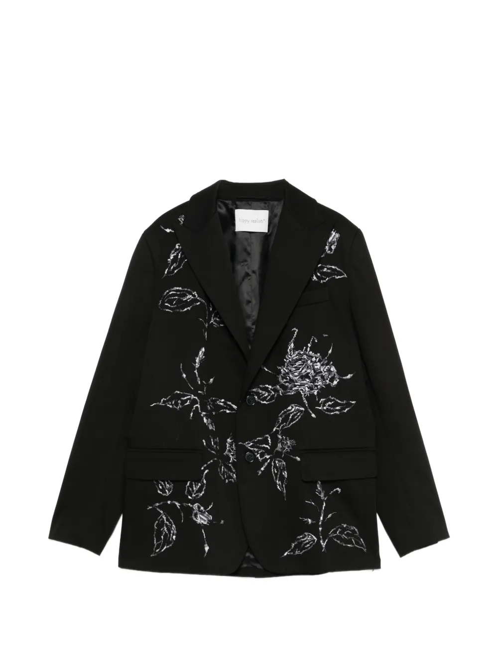 HIPPY REALISTI floral-print blazer - Nero