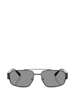 Giorgio Armani ラウンドフレーム サングラス | ブラック | FARFETCH JP
