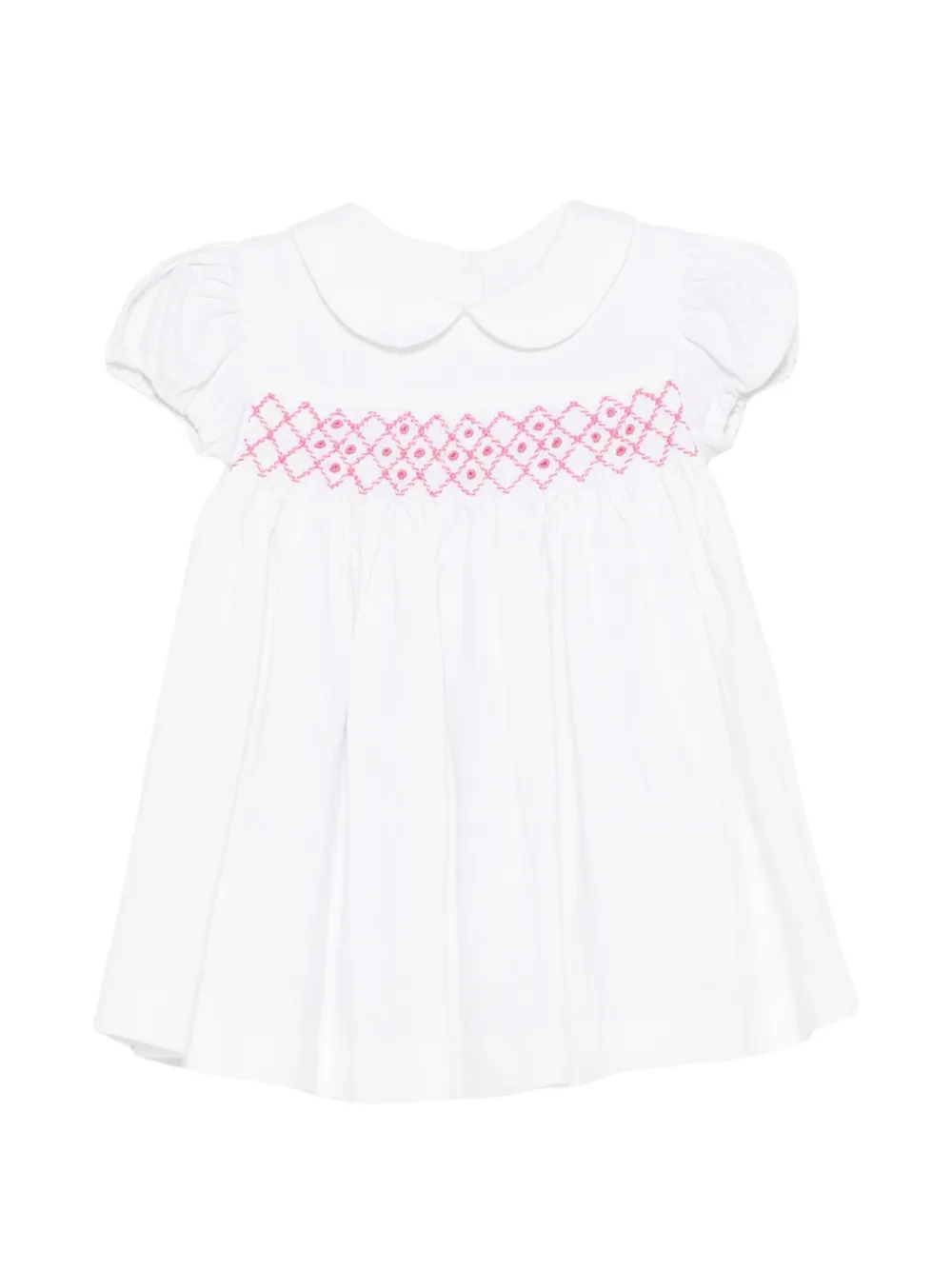 Siola smocked dress - Bianco