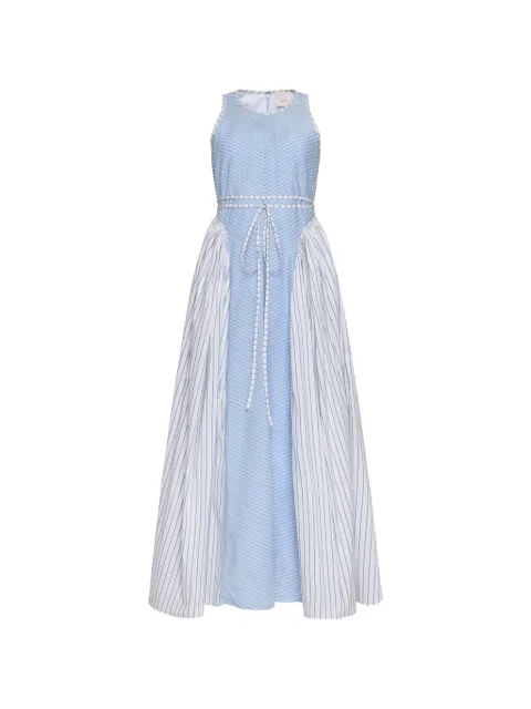 Cinq A Sept Emin striped tie-waist maxi dress