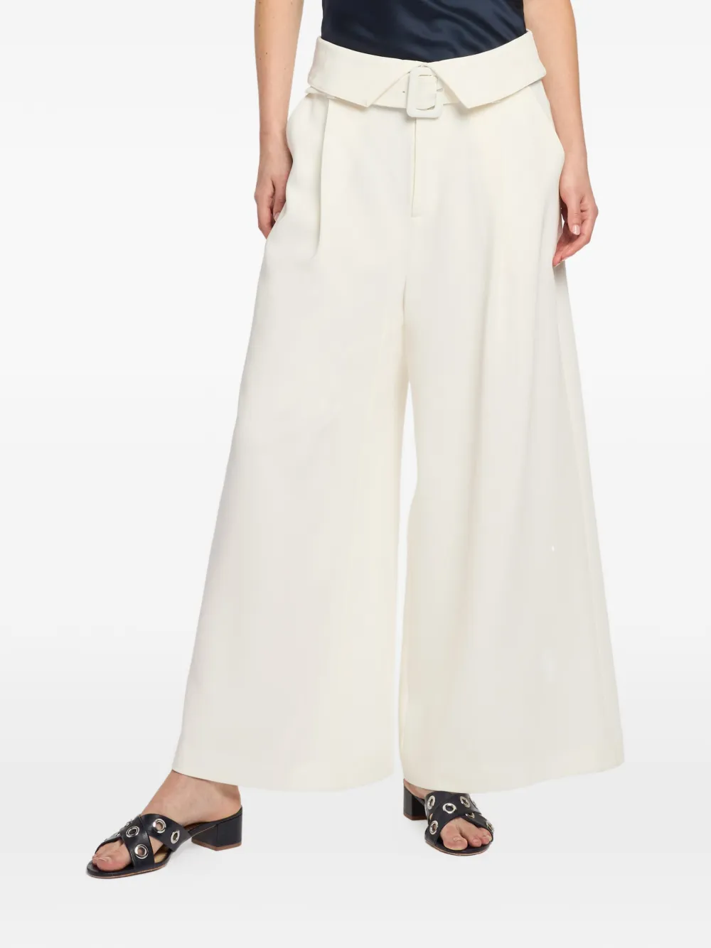 Cinq A Sept Lorena broek met gespriem Beige