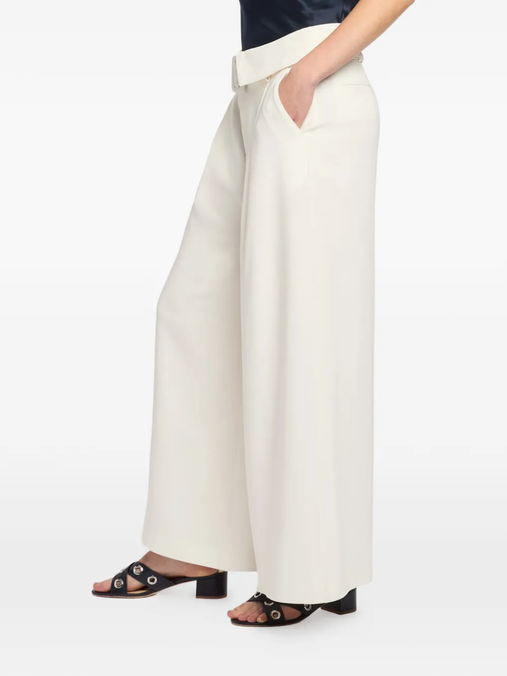 Cinq A Sept Lorena broek met gespriem Beige