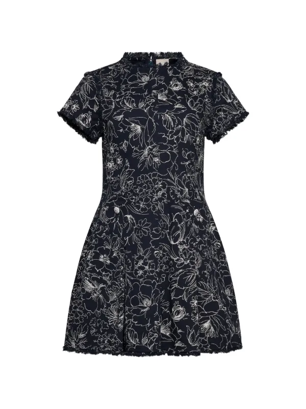 Cinq  Sept Nova Floral Mini Dress - Blue