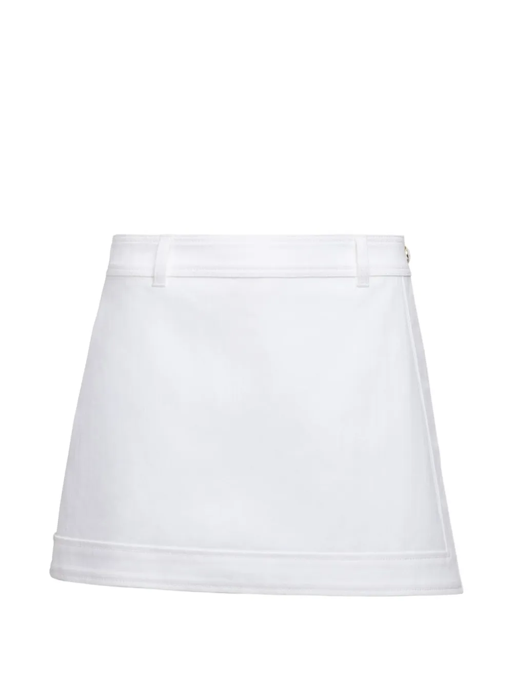 Cinq A Sept Larsa denim mini skort - Bianco