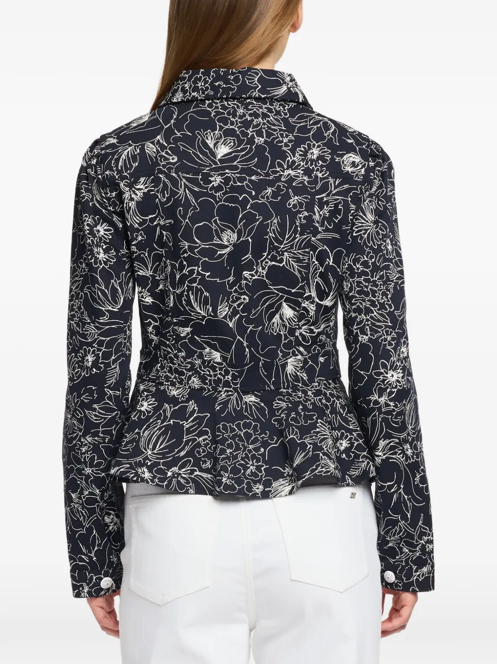 Cinq A Sept Lainy jack met bloemenprint Blauw