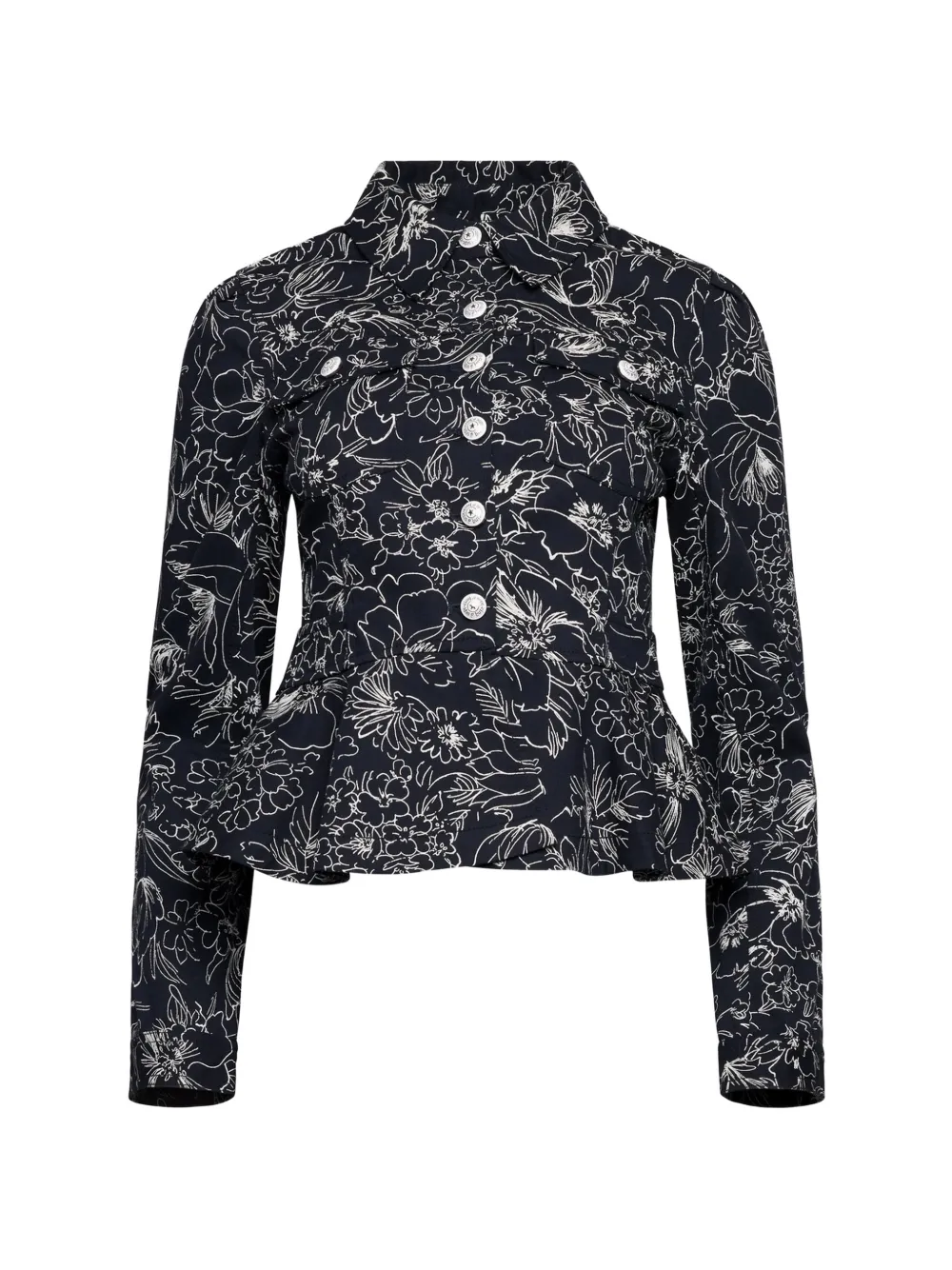 Cinq A Sept Lainy jack met bloemenprint Blauw