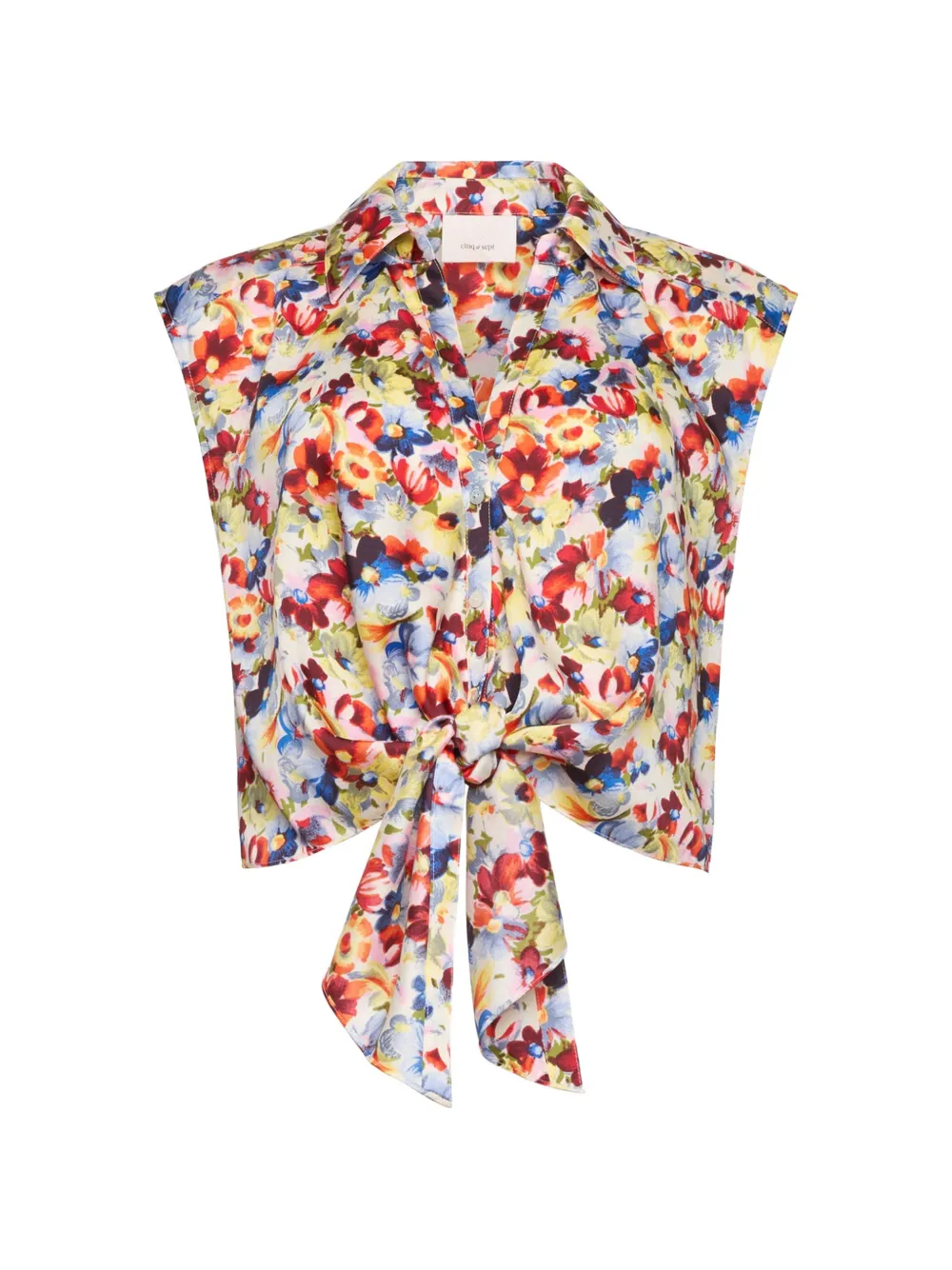 Cinq A Sept wildflower sleeveless top - Rosso