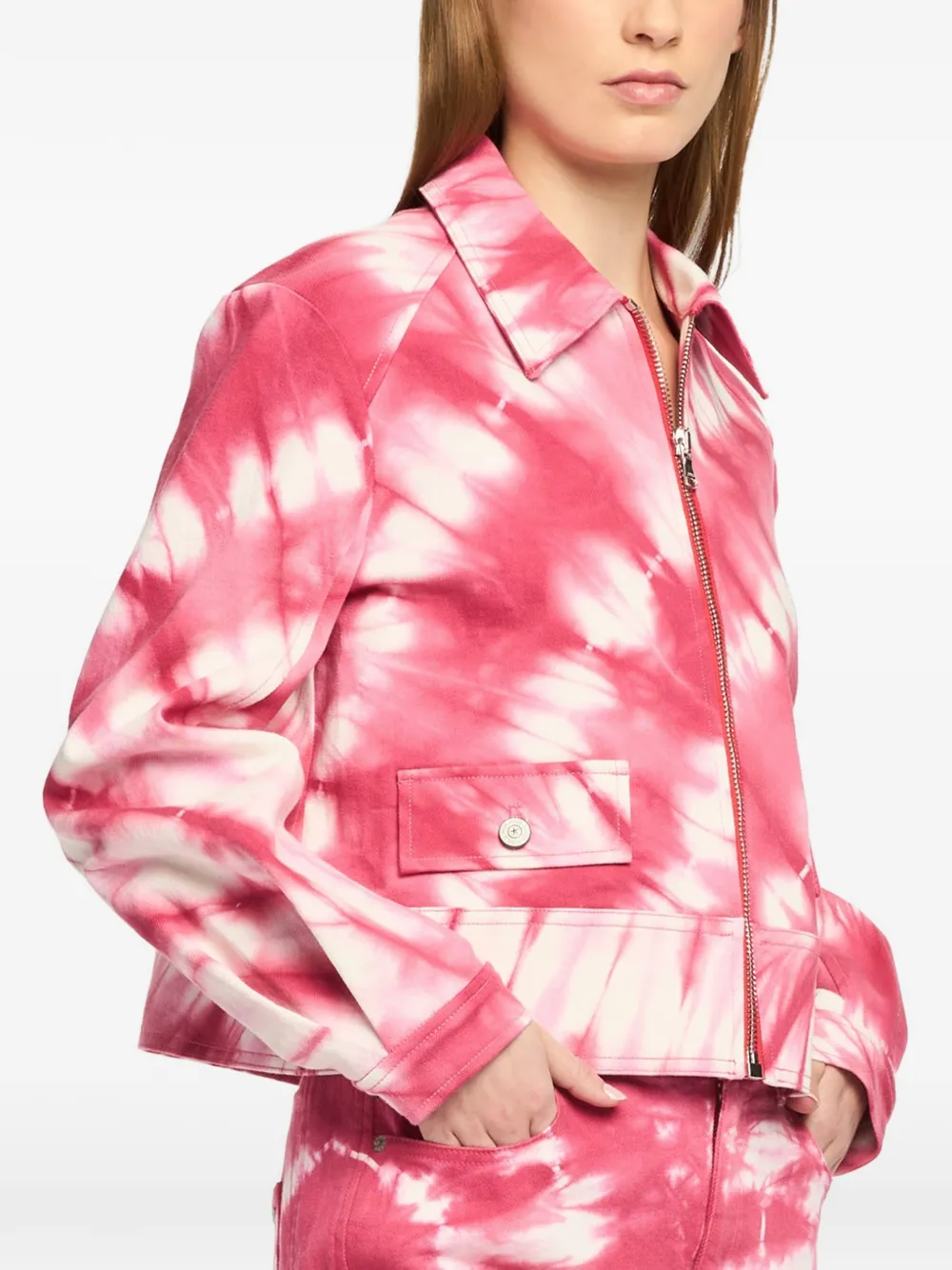 Cinq A Sept Harriet jack met tie-dye Roze