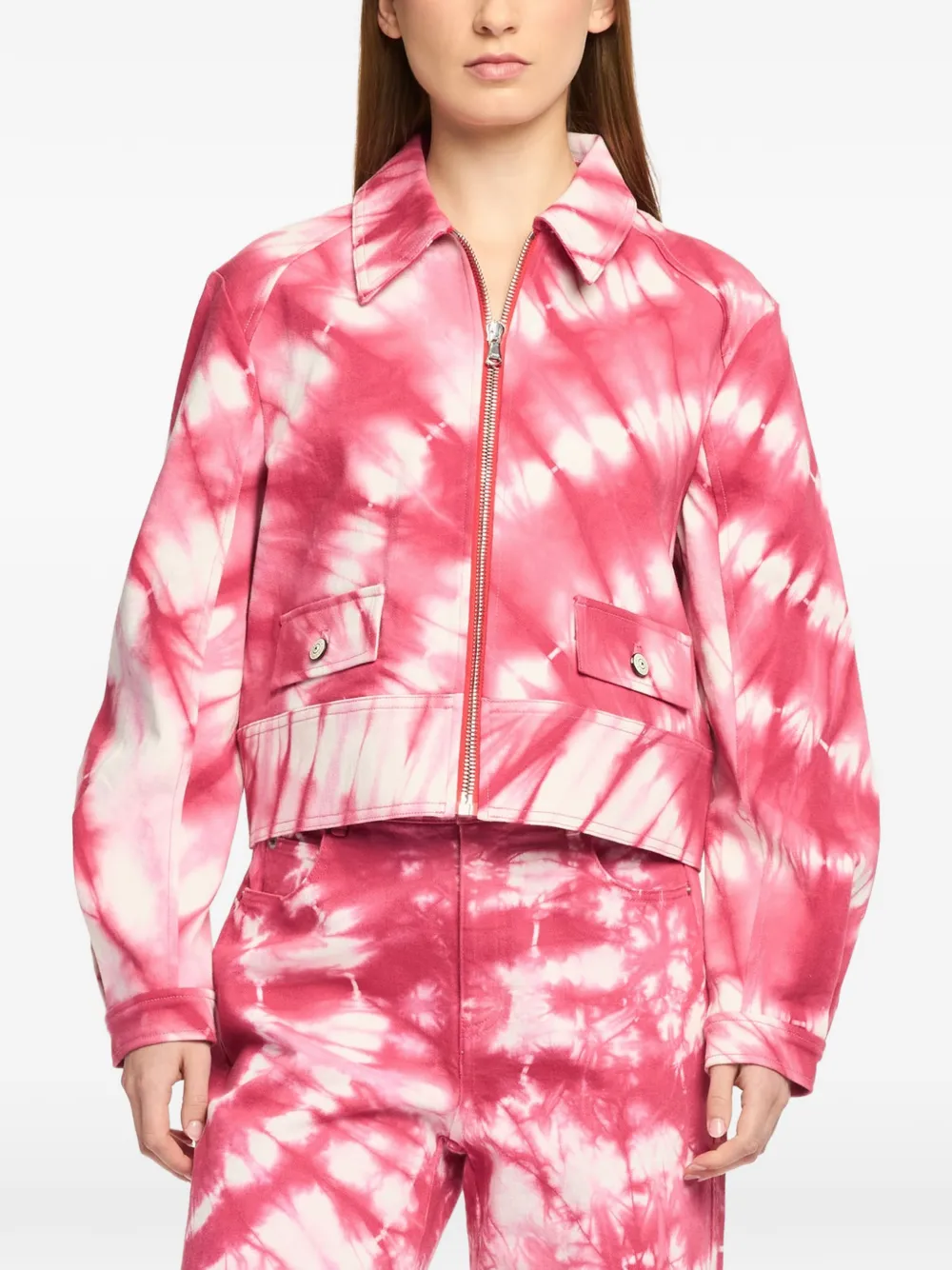 Cinq A Sept Harriet jack met tie-dye Roze