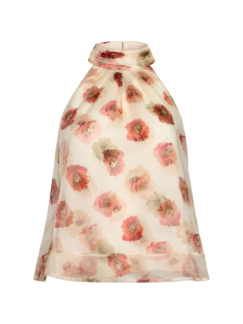 Cinq A Sept floral halterneck blouse - Toni neutri