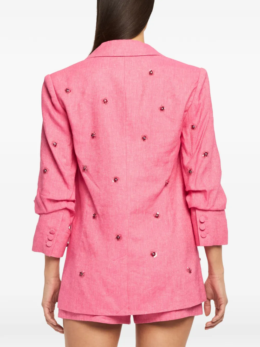 Cinq A Sept Wildflower Paillette Kylie blazer Roze
