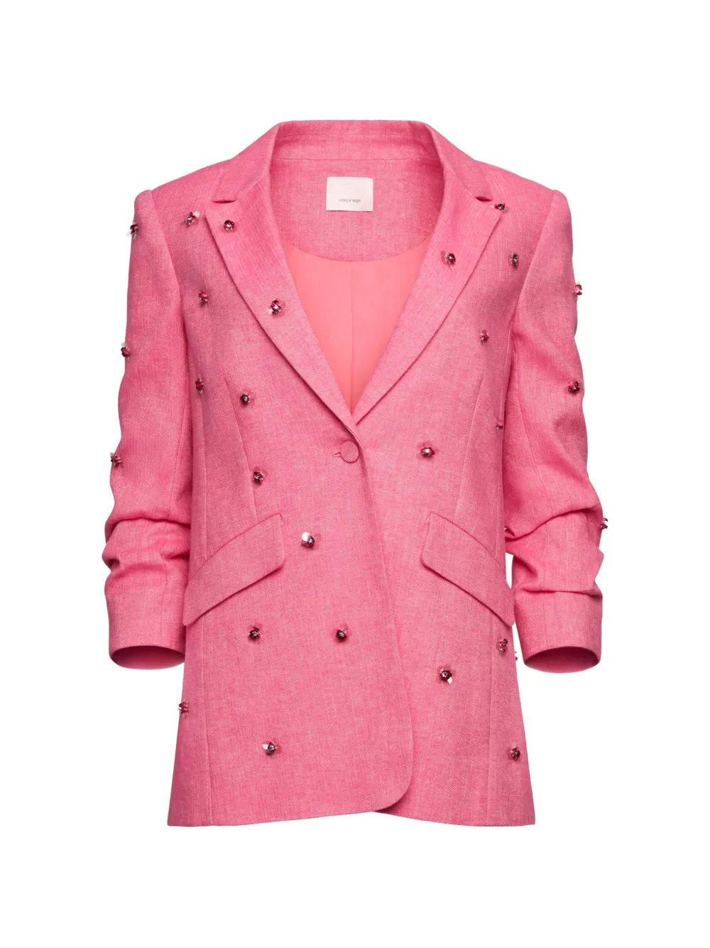Cinq A Sept Wildflower Paillette Kylie blazer - Rosa