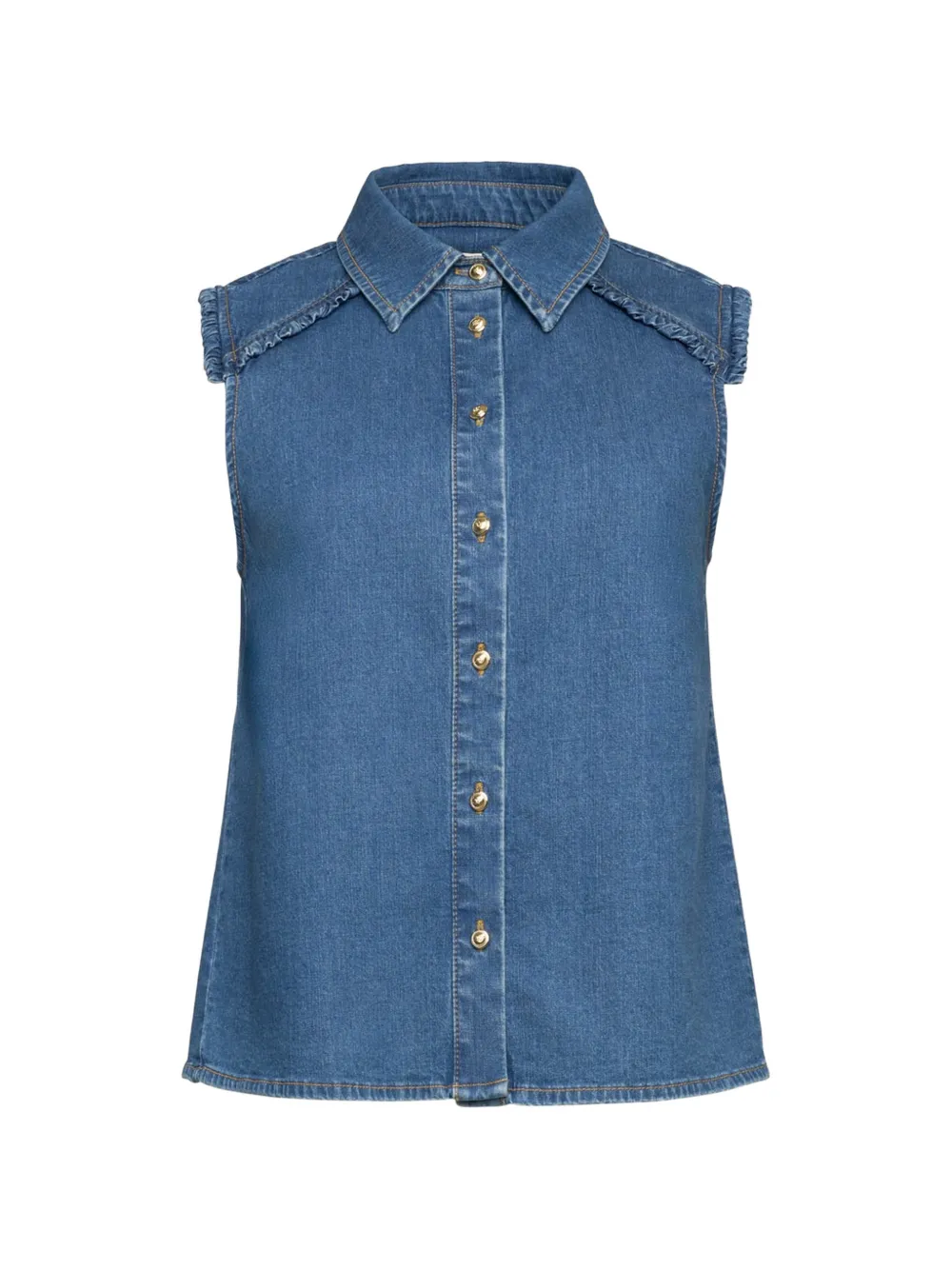 Cinq A Sept Florance denim top - Blu