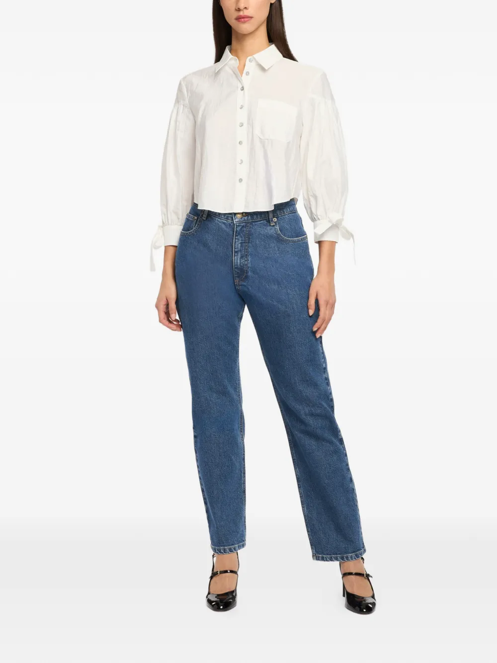 Cinq A Sept Blouse met strik Wit