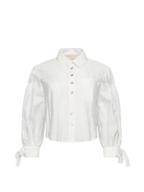 Cinq A Sept camisa con moño en las mangas