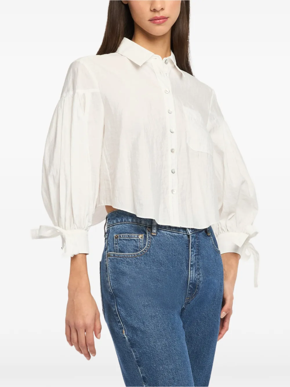Cinq A Sept Blouse met strik Wit