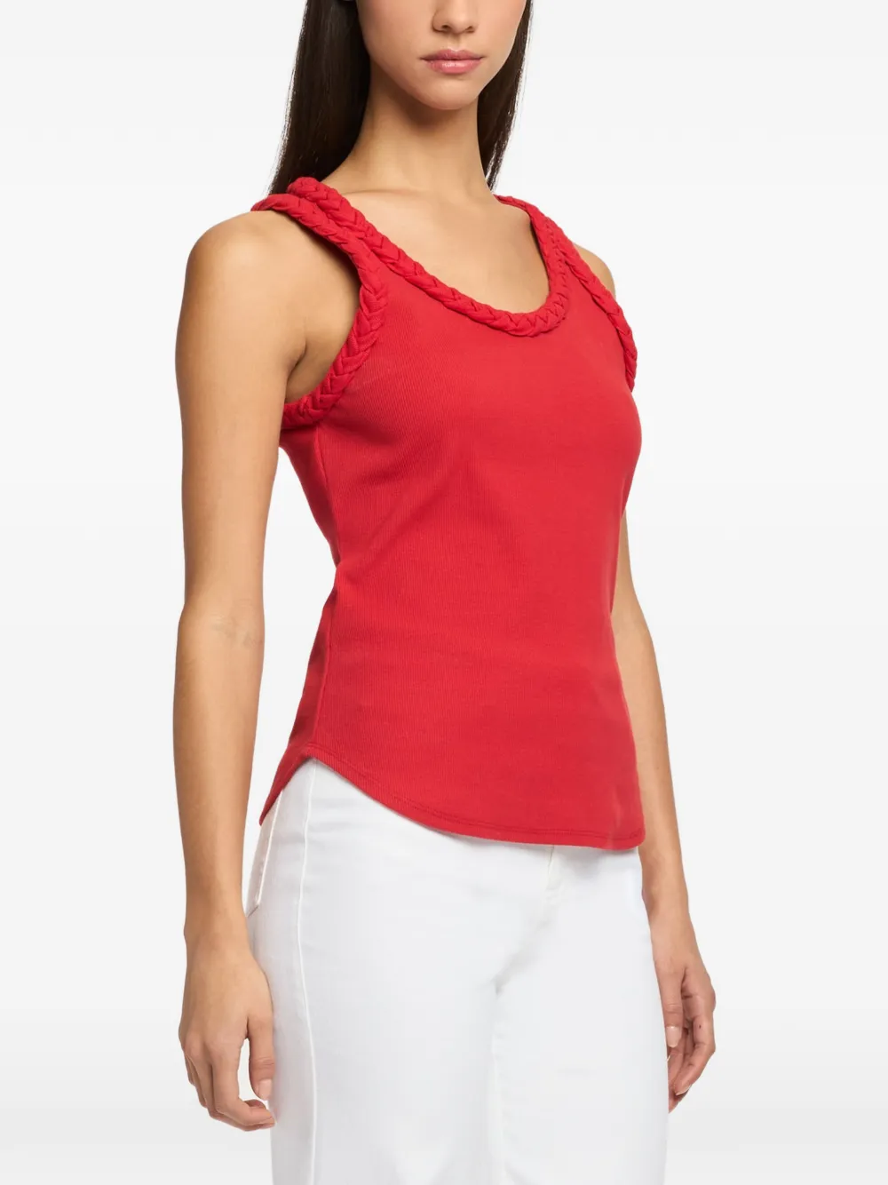 Cinq A Sept Gevlochten tanktop Rood