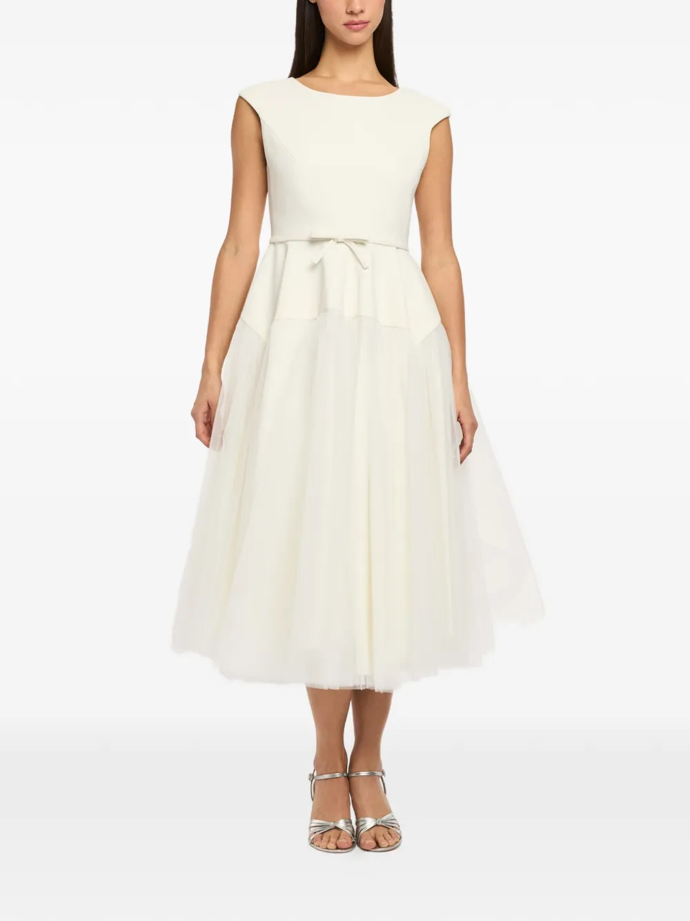 Cinq A Sept Jurk met strik Beige