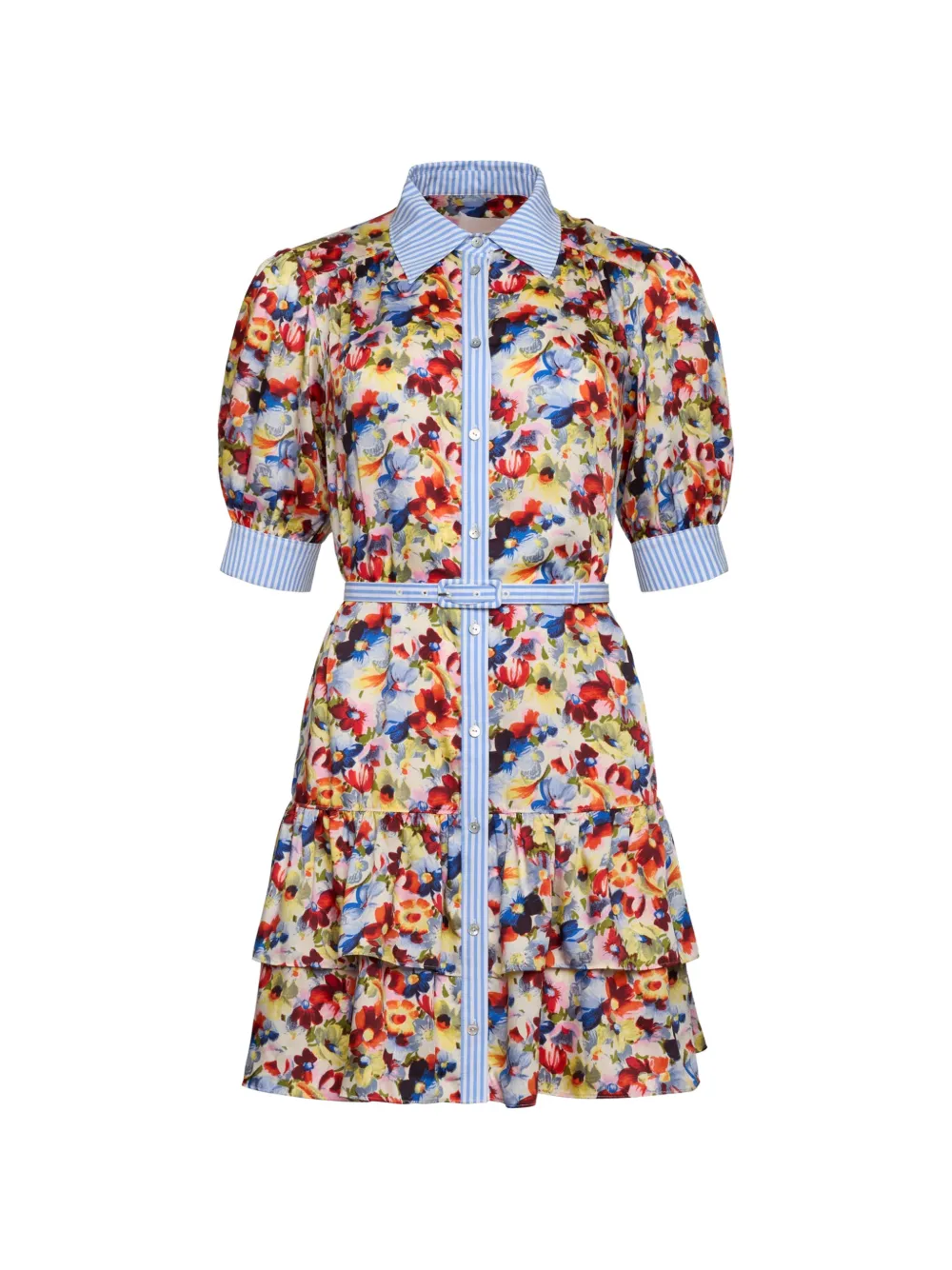 Cinq A Sept floral belted dress - Toni neutri